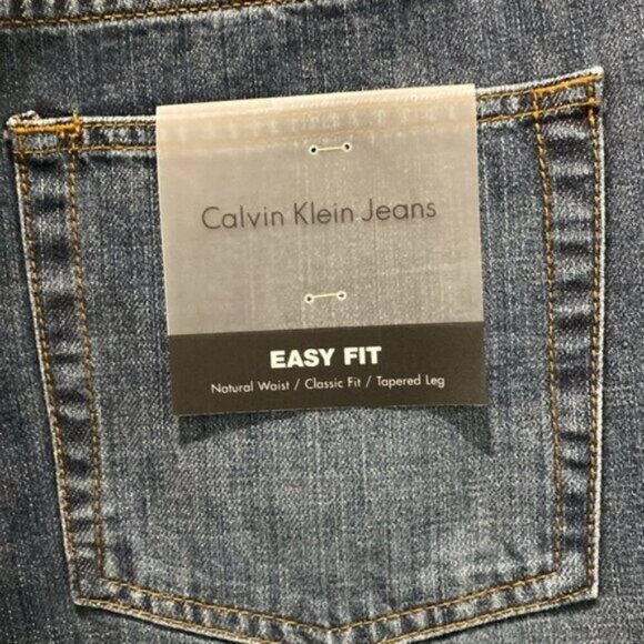 Calvin Klein Easy Fit Blue Jeans size 34 - Picture 13 of 14